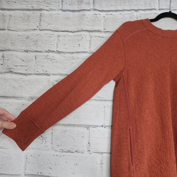 Lululemon Womens Rustic Clay Textured On Repeat Sweater Dress No Collar Size 6 - Picture 8 of 15